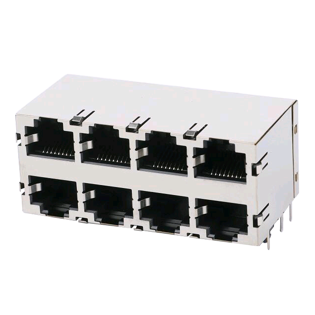 Top Quality RJ45 Metal Connector - 1-1734715-1 Without Magnetic 8P8C PCB Female Connector Modular RJ45 Jack 2×4 – Zhusun