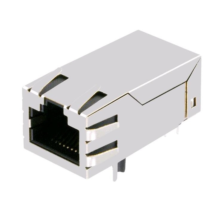 L816-1X1T-06 0816-1X1T-91-F Single Port 90 Degree 100 Base-T Magnetics Ethernet RJ45 Connector Featured Image