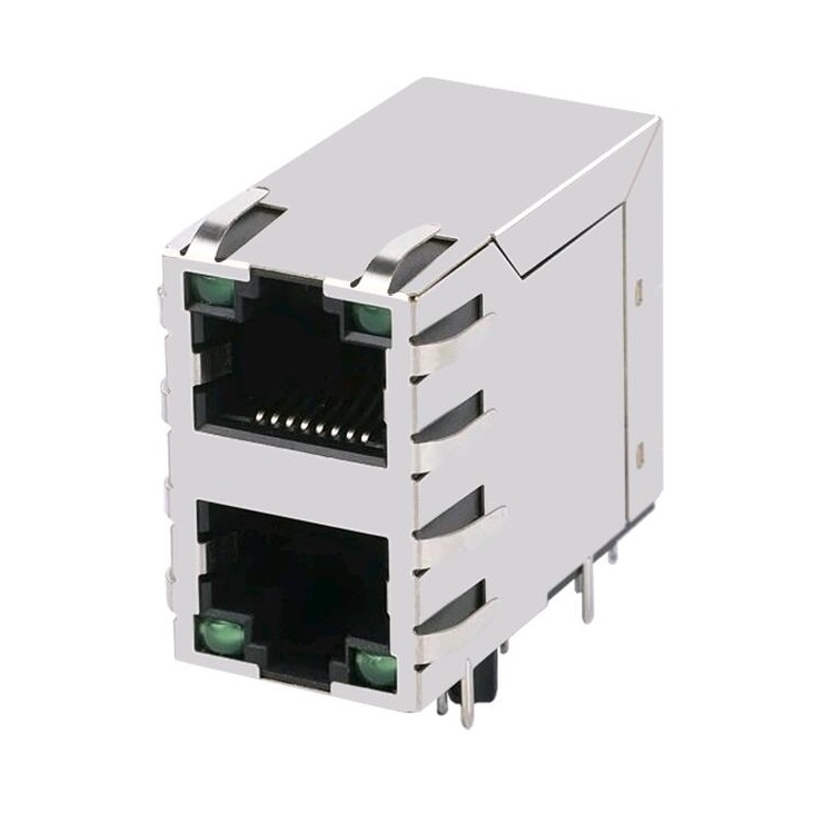 0845-2G1T-H5-F 100Base-T Ethernet Jack 14 Pin Magnéitescht RJ45 Connector 2X1