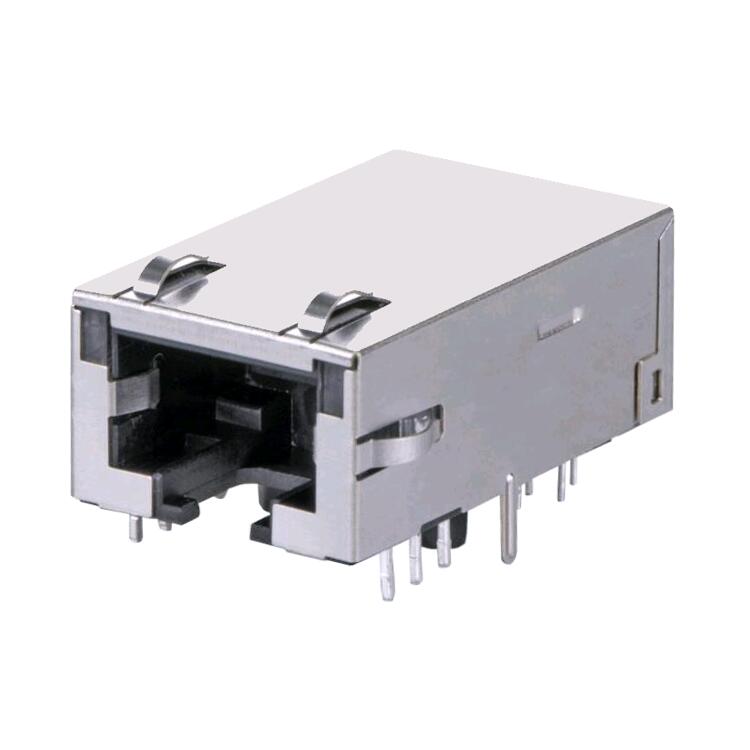 Wholesale Dealers of 8 Port RJ45 Connector - Single Port Tab UP With LED 10G RJ45 Connector – Zhusun