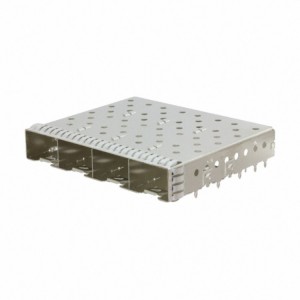 2021 High quality SFP CAGE - 2007132-1 Without Light Pipe Through Hole Right Angle 1X4 Port SFP+ CAGE  Fiber Connector – Zhusun