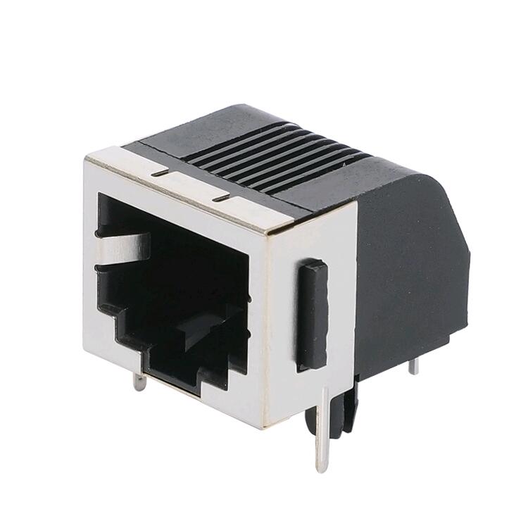 Quality Inspection for Amphenol connector - JM56111-D001-4F Tab Down T/H Shielded 8P8C Ethernet Network Female Jack RJ45 Connector – Zhusun