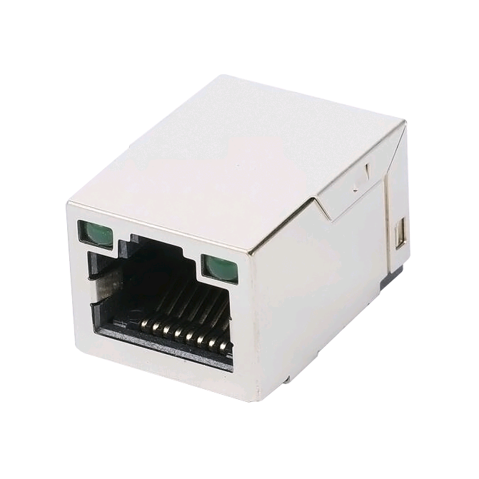49F-1201GYD2NL Surface Mount 1X1 TAB-UP RJ45 JACK WITH 10/100 MAGNETIC Featured Image