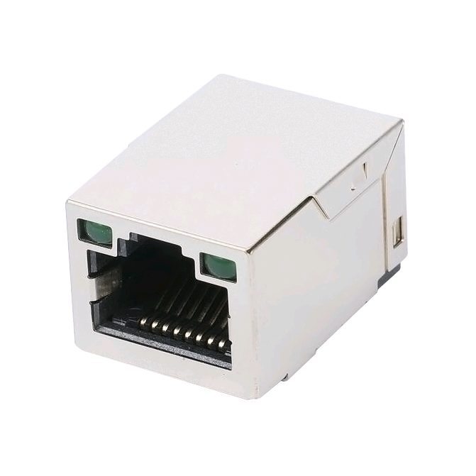 Wholesale Price Low Price RJ45 Connector - 49F-1201GYD2NL Surface Mount 1X1 TAB-UP RJ45 JACK WITH 10/100 MAGNETIC – Zhusun