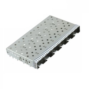 1×6 Metal EMI Without Light Pipe CONN SFP+ CAGE 1X6 W/HSINK R/A