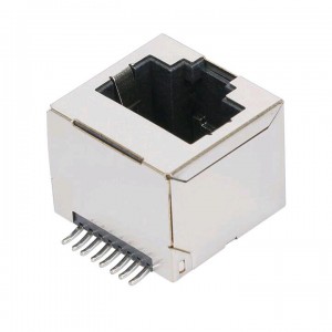 Chinese Professional 90 Degree RJ45 Connector - 1705549-1 180 Degree Without LED Modular Jack Vertical RJ45 Connector SMT 8 pin – Zhusun