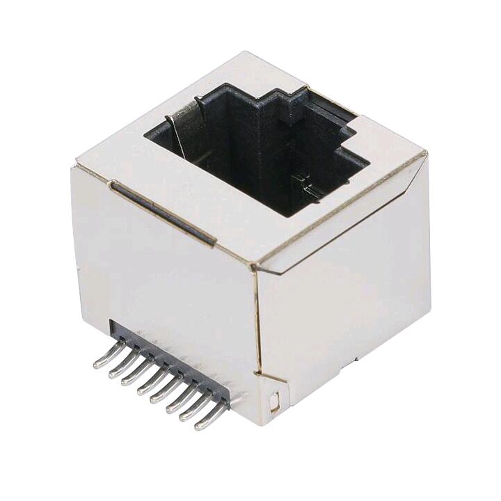 China wholesale RJ45 Female Connector - 1705549-1 180 Degree Without LED Modular Jack Vertical RJ45 Connector SMT 8 pin – Zhusun