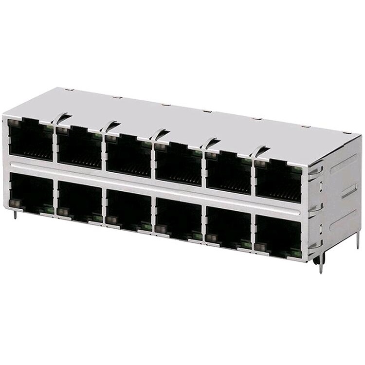 2x6 magnetic rj45 Connector