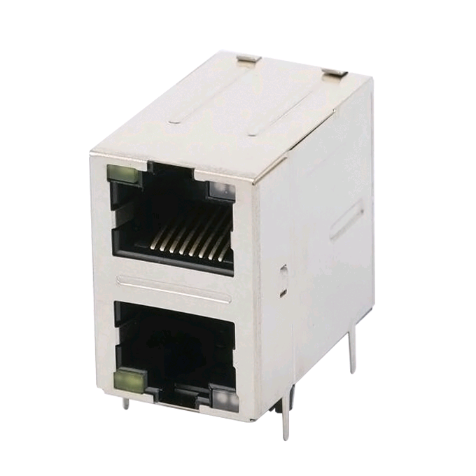 Factory Price For RJ45 Port - ARJ21A-MBSA-A-B-EMU2 2X1 Multi Port 10/100 Base-T Magnetics Module Connector – Zhusun