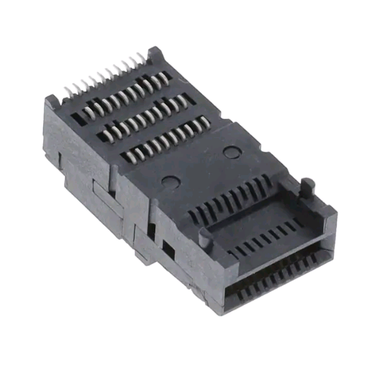 I-SFP-DD Uhlobo lweSidibanisi 40Pin 30u SEL yeGolide ePlated 2325864-1