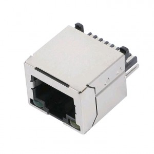 Cheap price 5G RJ45 Connector - ZEDS13311ED 180 Degree With LED Modular Jack Vertical RJ45 Connector Wire bond – Zhusun