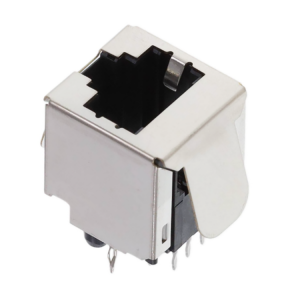 6116418-1 CAT5 8P8C Vertical RJ45 Connector With 180 Degree Modular Jack Assembly