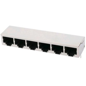 5557572-1 Modular Jack Ethernet RJ45 Connector 1X6
