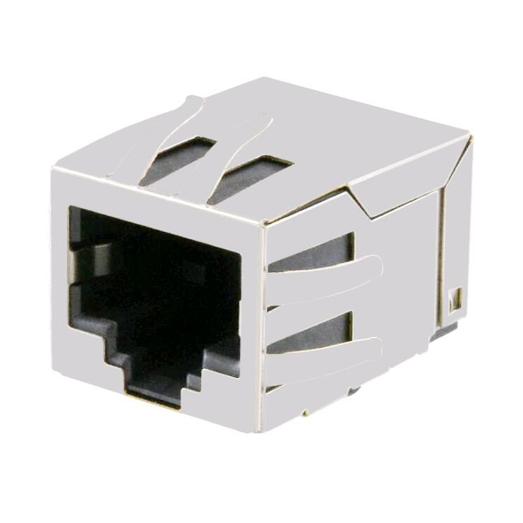 Factory Outlets RJ45 Right Angle - HR991175C TAB Down Without LED 10Base-TX Fast Ethernet SMD RJ45 Integrated Magnetics Connector – Zhusun