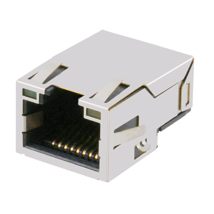 7498011122AR 1 พอร์ต RJ45 ขอบบอร์ด Surface Mount 10/100 Base-T AutoMDIX