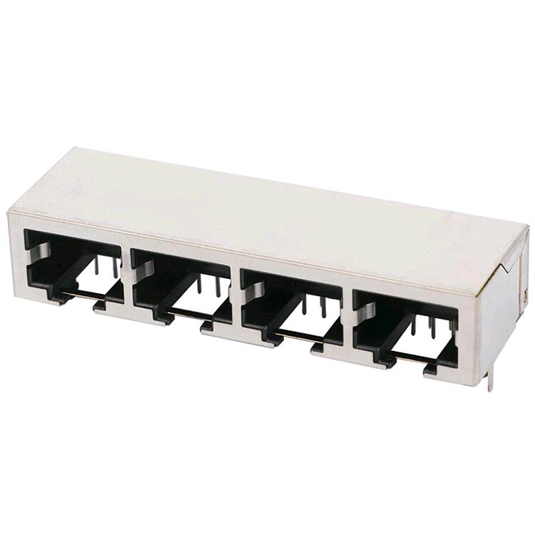 ZE18414NN Without Magnetics Modular Ethernet Connector RJ45 Jack 1X4 Featured Image
