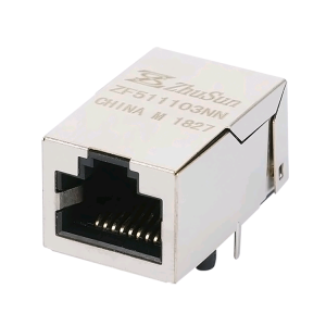 Factory Cheap Hot 180 Degree RJ45 Jack - SI-51025-F Without LED 1000M Ethernet RJ45 Female Connector – Zhusun