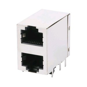 Discount Price HANRUN connector – 5569380-1 Without LED 8P8C Network Jack 2×1 Port RJ45 Connector  – Zhusun
