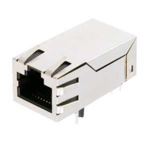 HFJT1-1GPRL RJ45 1000 Base-T Jack With Magnetic Module and PoE+