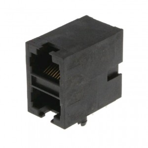 E5908-0T0343-L Oskärmad utan LED Ethernet-jack 2×1 RJ45-kontakt