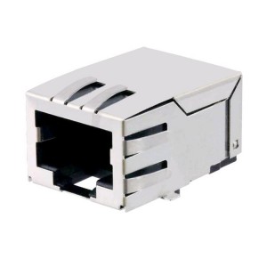 JV006I21NL 100 Base-TX Fast Ethernet surface mount RJ45 Integrated Magnetics Connector
