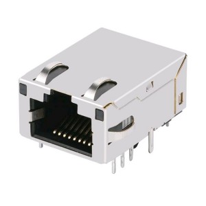 26-ZZ-0011 Modular Jack With Magnetics RJ45 Female Connector Low Profile
