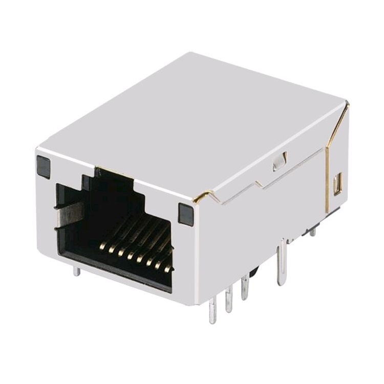 L836-1JX1-43 Modular Jack 1000M RJ45 Connector Low Profile