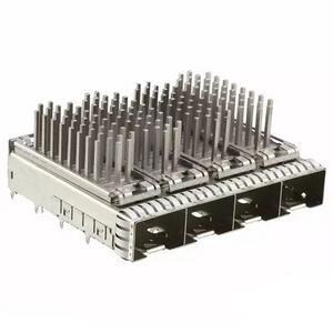 China wholesale SFP28 Connector - With heat sink Metal EMI Pipe Press-Fit Type 1X4 Port SFP+ CAGE Connector SFP/SFP+/zSFP+, Cage Assembly, Data Rate (Max) 16 Gb/s, External Springs – Zhusun