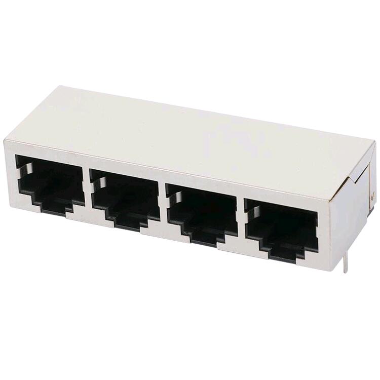 ARJ14A-MISA-MU2 10/100 Base-T Ethernet Jack 1X4 RJ45 Konektor Tanpa LED