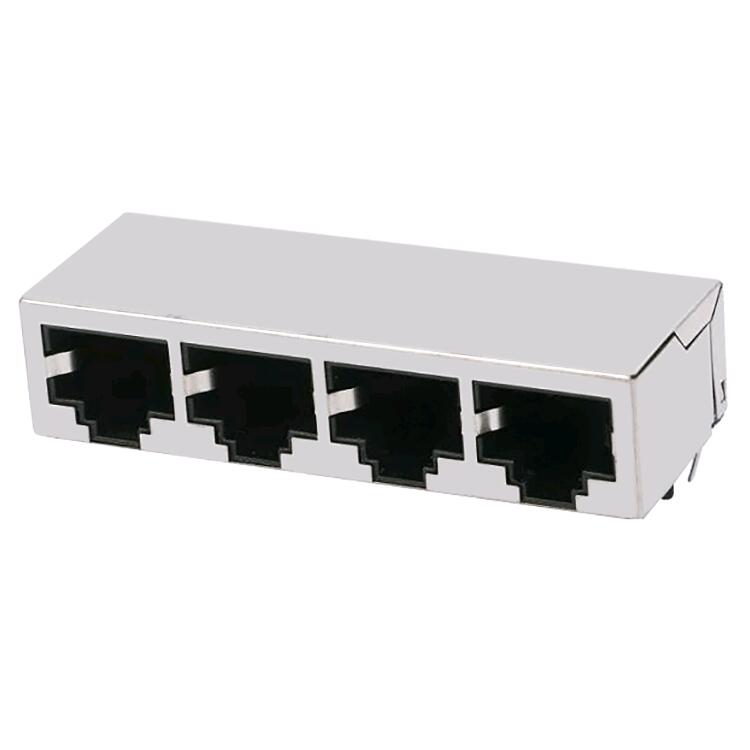 HR901401A 10/100 BASE-T RJ45 1×4 INTEGRATED MAGNETICS CONNECTOR Featured Image