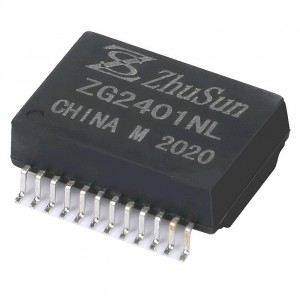 H5007NL 单端口 1GB 24 针 SMD 以太网磁性模块化插孔滤波器