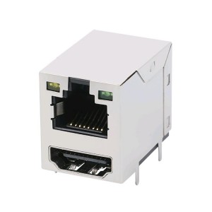 China Manufacturer for rj45 connector mould - ZFH711012ED 100M 1000M RJ45 With HDMI Integrated Computer connector Modular Jack – Zhusun