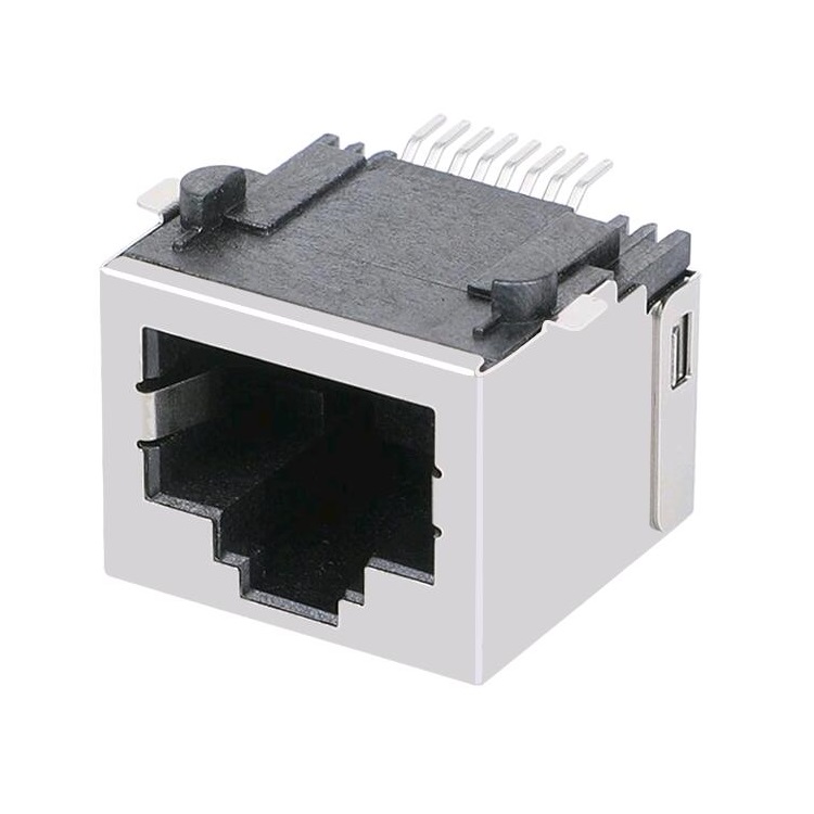Ethernetový konektor RJ45 bez magnetického konektora SMT RJ45 samica 634008149821