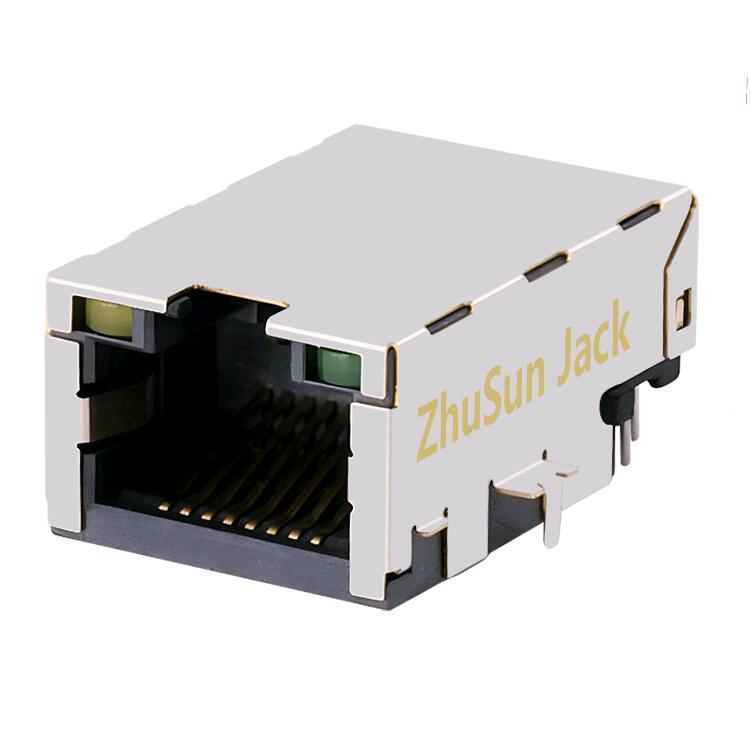 S52-ZZ-0004 RS3-2840H47A Single Port RJ45 Receptacle 1 With LED Plugin Ethernet Connectors ROHS Sink Tyep 2.5G Base-T Featured Image