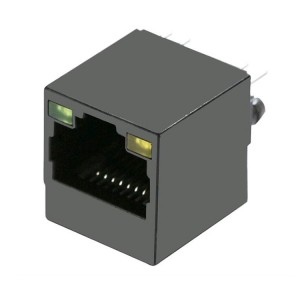 SI-46006-F With Magnetic Unshielded Vertical RJ45 Connector