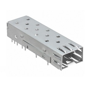 U77-A2114-200T Press-Fit without light pipes fiber socket 1×2 Connector SFP CAGE