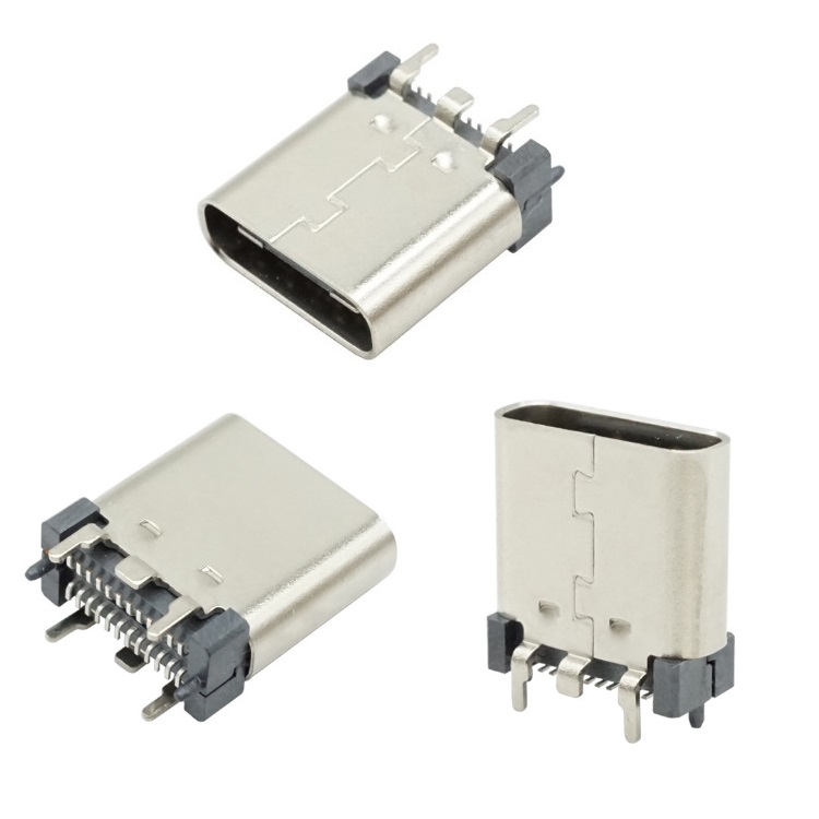 WR-COM USB 3.1 Type C Vertical THR Receptacle Horizontal H:6.5/9.3/10.6mm Featured Image