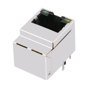 TJLC-001TA1 Vertical 10/100 Base-T RJ45 Connector With 180 Degree