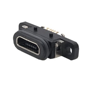 Waterproof micro usb poj niam socket Waterproof USB connector