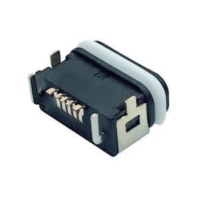 Воданепранікальны інтэрфейс гнязда MICRO USB. Воданепранікальны чатырохкантактны DIP MICRO USB