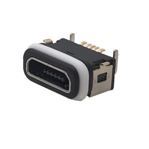Soket wadon micro usb tahan banyu Konektor USB tahan banyu