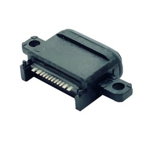 Akvorezista USB TYPE-C 16PIN sinkanta plato 1.65mmIPX8, akvorezista plena inspektado