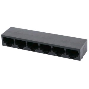 5558501-1 Unshielded Modular Jack Ethernet Connector RJ45 1×6