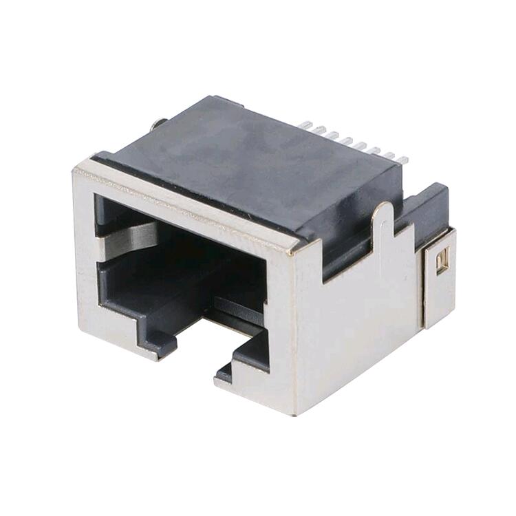 Competitive Price for amp tyco rj45 connector - 634108150321 Board Edge Cutout SMD 1X1 Port RJ45 Ethernet Connector – Zhusun