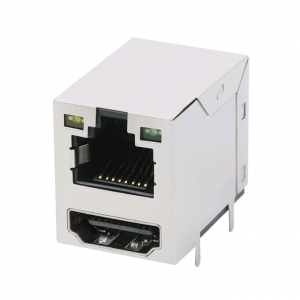 Reliable Supplier ABRACON connector - ZGH711236ED 100/1000 Base-T RJ45 Integrated HDMI Computer connector – Zhusun